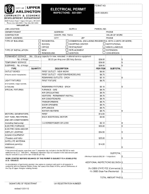 Electrical Permit Application