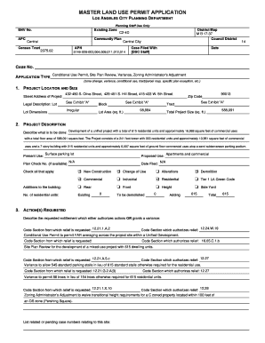 Master Land Use Permit Application