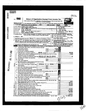 Form 990 Tax Exemption Application
