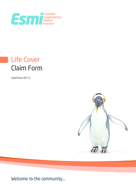 Life Cover Claim Form