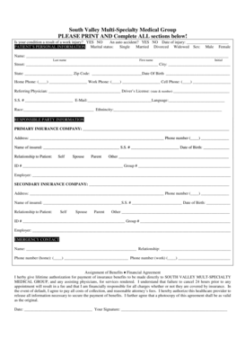 Patient Registration and Medical History Form