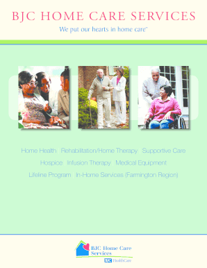BJC Home Care Services Welcome Letter