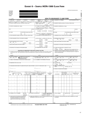 HCFA-1500 Claim Form