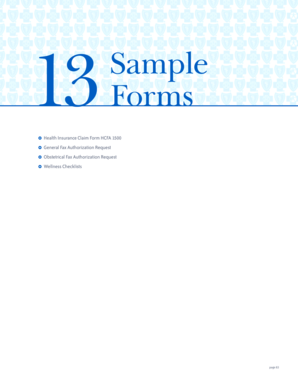 HCFA 1500 Health Insurance Claim Form