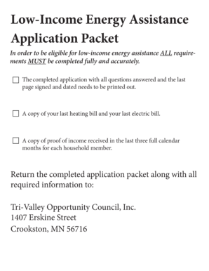 Minnesota Energy Programs Application