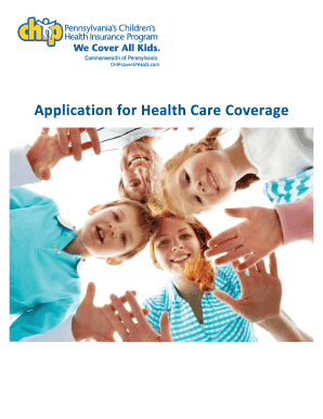CHIP Application for Health Care Coverage
