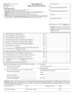 Connecticut Sales and Use Tax Return