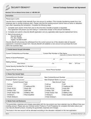 Internal Exchange Statement and Agreement