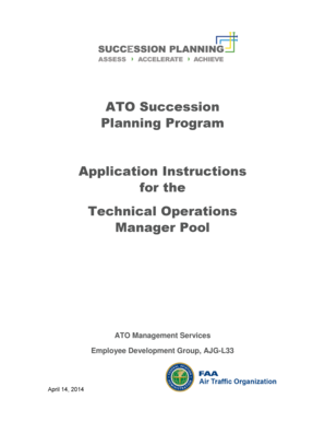 ATO Succession Planning Program Application Instructions for the ... - faama