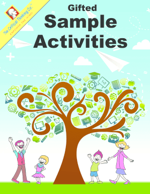 Gifted Sample Activity Booklet
