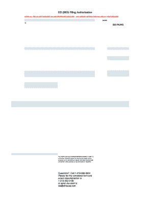 EEI SED Filing Authorization Form