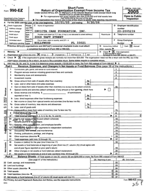 Form 990-EZ 2005