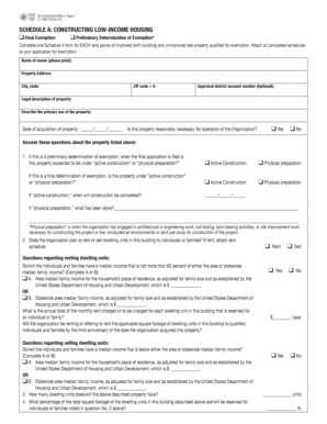 Texas Low-Income Housing Exemption Form