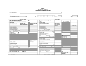 VAT Monthly Return Form