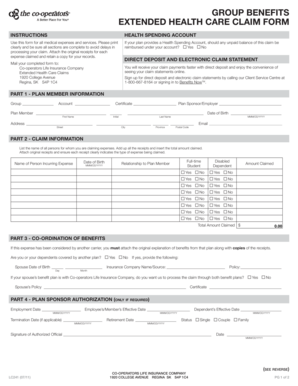 Extended Health Care Claim Form