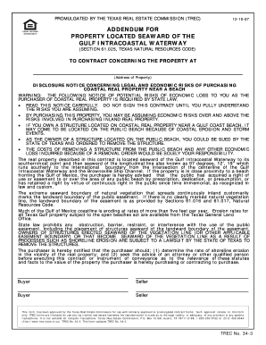 Texas Equal Housing Addendum for Coastal Property