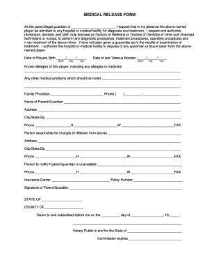 Medical Release Form