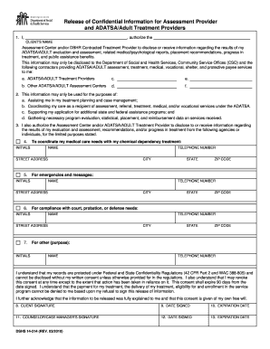 Release of Confidential Information for Assessment Provider