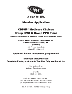 CDPHP Medicare Choices Group Member Application