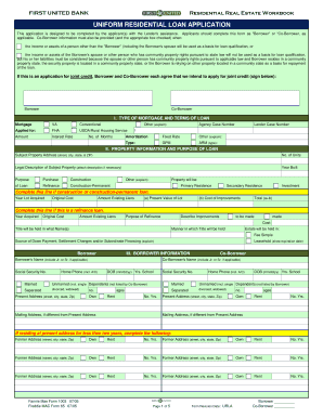 Uniform Residential Loan Application
