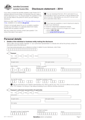 Project DO IT Disclosure Statement