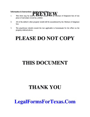 Partial Release of Lien Form