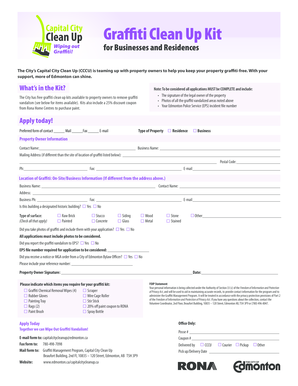 Graffiti Clean Up Kit Application