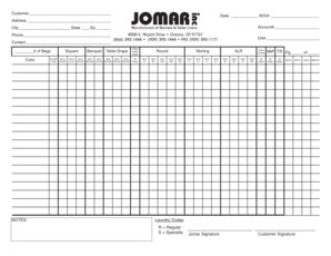 Event Rental Order Form