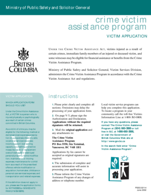 Crime Victim Assistance Application