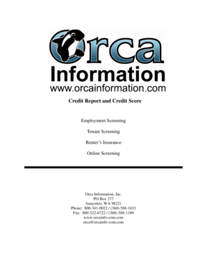 Orca Membership Application