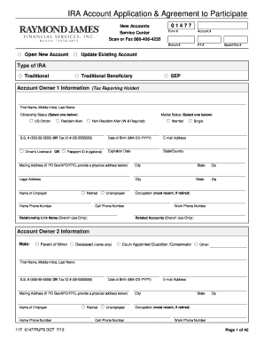 IRA Account Application & Agreement