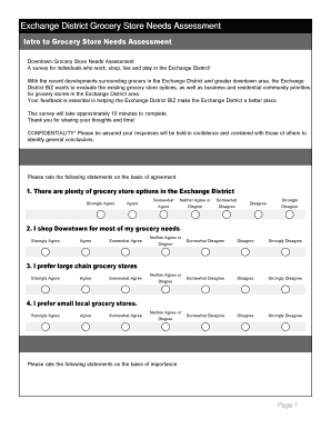 Exchange District Grocery Store Needs Assessment