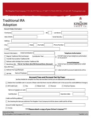 SEP IRA Adoption Agreement