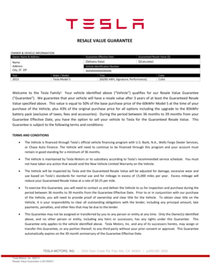 Tesla Resale Value Guarantee