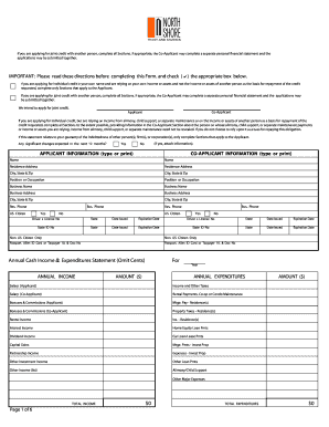 Joint Credit Application Form
