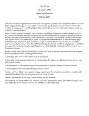 Psychotherapy Consent and Privacy Notice