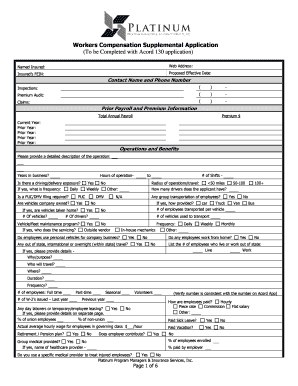 13 Printable acord 130 supplemental application Forms and Templates ...