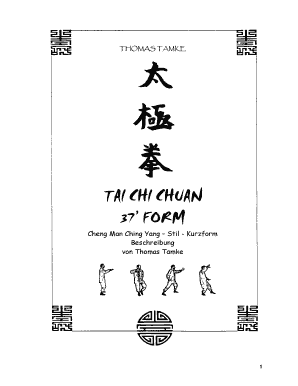 milicia Toro Mes Tai Chi 37 Form Yang Style Pdf - Fill Online, Printable, Fillable, Blank |  pdfFiller