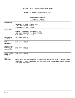 IRS Form 990 2012