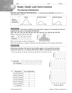 Normal Distribution Study Guide