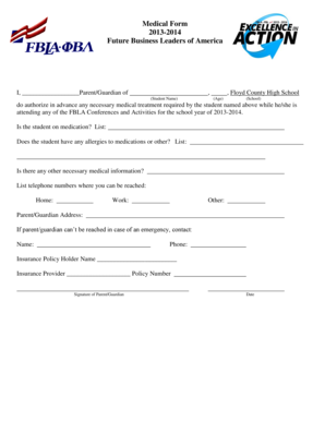Medical Authorization Form