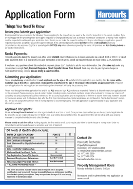 Australian Tenancy Application Form