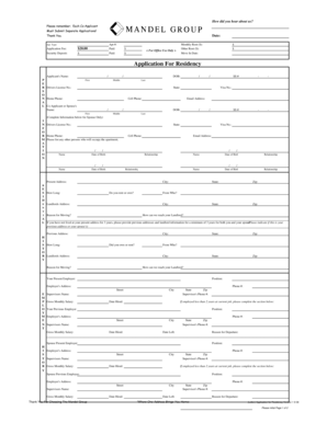 Residential Rental Application