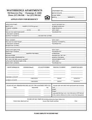 Fillable Online Rental Application-Protected - Apartments Fax Email ...