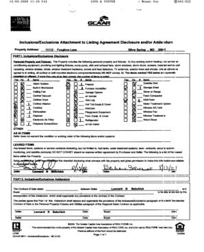 Montgomery County Real Estate Disclosure Form