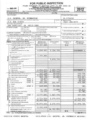 Form 990-PF 2012