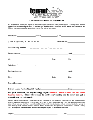 Authorization for File Disclosure