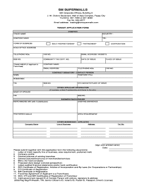 sm form