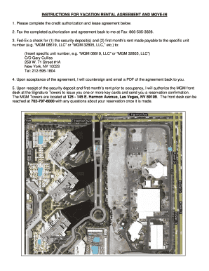 Vacation Rental Agreement