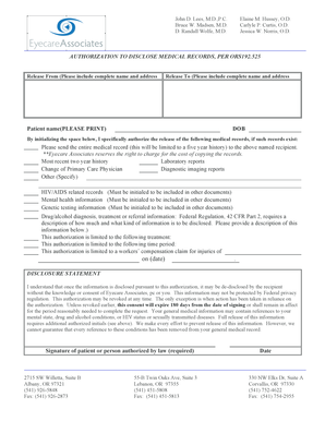 Polyclinic medical records request - eyecare associates corvallis